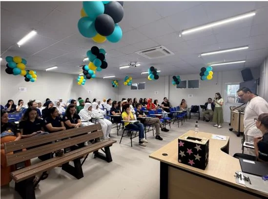 Palestra no novo espaço